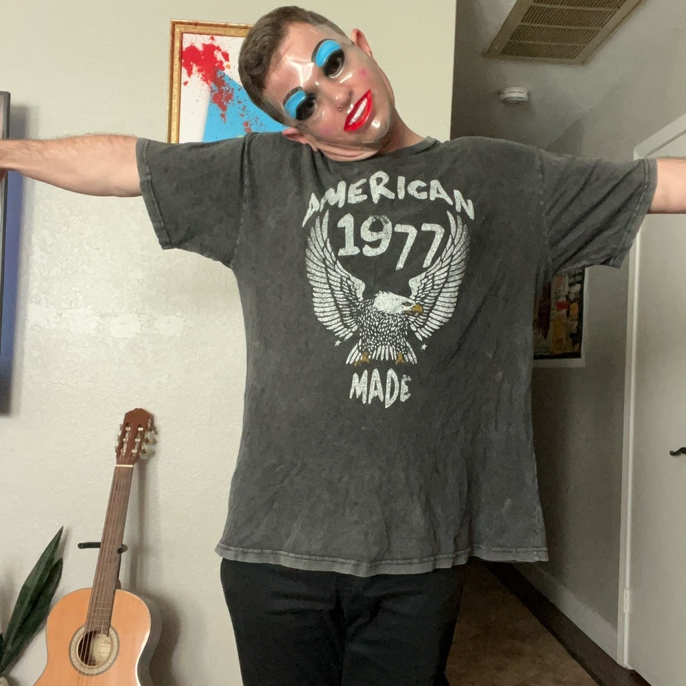 American 1977 Made Vintage Black T-Shirt